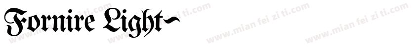Fornire Light字体转换